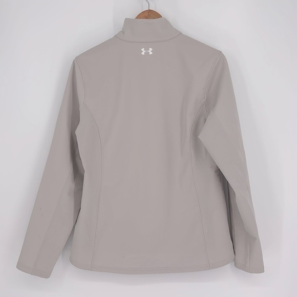 Under Armour Storm Coldgear Infrared Soft Shell Jacket Women’s Size Large Gray - Picture 10 of 12